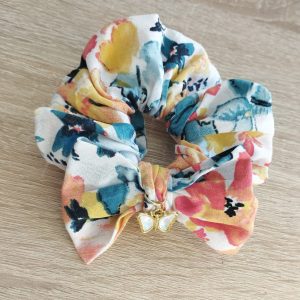 Chouchou « Aquarelle de fleurs »
