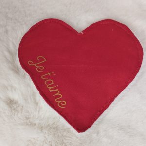 lot de 4 lingettes déclaration d’amour cœur