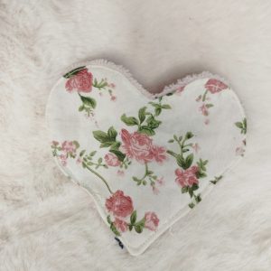 Lingette lavable coeur