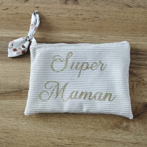 Pochette zippée personnalisée Fête des Mères
